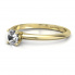 Zaręczynowy pierścionek z żółtego złota z brylantem - p16365z - 2