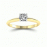 Pierścionek zaręczynowy z brylantem dwukolorowe złoto - p16365zb - 4