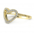 Zaręczynowy pierścionek żółte złoto brylant - P15352z - 2