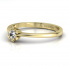 Pierścionek zaręczynowy z brylantem żółte złoto- p16781z - 2