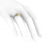 Pierścionek zaręczynowy z brylantem żółte złoto- p16781z - 3