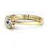 Złoty pierścionek zaręczynowy - p16782z - 2