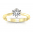 Złoty pierścionek zaręczynowy z brylantem - p16782zb