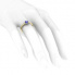 Złoty pierścionek z szafirem cejlońskim - p16782zbszc - 3