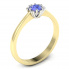 Złoty pierścionek z tanzanitem - p16782zbt - 1