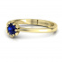 Złoty pierścionek zaręczynowy z szafirem - p16782zsz - 2
