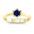 Złoty pierścionek zaręczynowy z szafirem - p16782zsz
