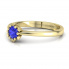 Złoty pierścionek z szafirem cejlońskim  - p16782zszc - 2