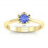 Złoty pierścionek z tanzanitem - p16782zt