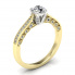 Pierścionek  zaręczynowy z diamentem  - p16812zb - 1