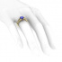 Pierścionek zaręczynowy z szafirem cejlońskim i brylantami - p16027zszc - 3