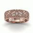 Obrączka z diamentami różowe złoto - p16282c - 4