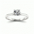 Złoty pierścionek zaręczynowy z brylantem i topazem - p16205ba - 4