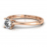Pierścionek zaręczynowy z brylantami różowe złoto - p16205c - 2