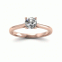 Pierścionek zaręczynowy z brylantami różowe złoto - p16205c - 4