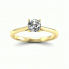 Pierścionek zaręczynowy z brylantem i topazem - p16205za - 4