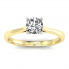 Złoty pierścionek zaręczynowy z brylantami - p16205zb