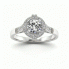 Złoty pierścionek zaręczynowy z brylantami - 15098b - 4