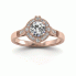 Pierścionek zaręczynowy z brylantami  - p15098c - 4