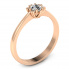 Złoty pierścionek z brylantem - p16782c - 1