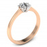 Złoty pierścionek z brylantem - p16782cb - 1