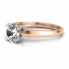 Złoty pierścionek zaręczynowy z diamentami - p15259cb - 2