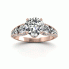 Złoty pierścionek z brylantami - p15280c - 4