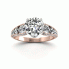 Złoty pierścionek z brylantami - p15280cb - 4