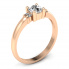 Pierścionek zaręczynowy różowe złoto brylanty - P15213c - 1