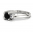 Pierścionek zaręczynowy czarny diament brylanty - P15213bcd - 2