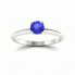 Zaręczynowy pierścionek z szafirem białe złoto - p16365bszc - 4