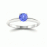 Zaręczynowy pierścionek z tanzanitem białe złoto - p16365bt - 4