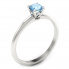 Zaręczynowy pierścionek z topazem białe złoto - p16365btp - 1