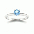 Zaręczynowy pierścionek z topazem białe złoto - p16365btp - 4