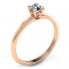 Zaręczynowy pierścionek różowe złoto brylant - p16365c - 1