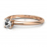 Zaręczynowy pierścionek różowe złoto brylant - p16365c - 2