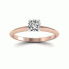 Pierścionek zaręczynowy z brylantem różowe białe złoto - p16365cb - 4