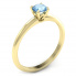 Zaręczynowy pierścionek z topazem żółte złoto - p16365ztp - 1