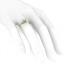 Zaręczynowy pierścionek z topazem żółte złoto - p16365ztp - 3