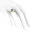 Pierścionek zaręczynowy z szafirem dwukolorowe złoto - p16365zbsz - 3