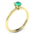 Zaręczynowy pierścionek z szmaragdem żółte złoto - p16365zsm - 1