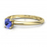 Zaręczynowy pierścionek z tanzanitem żółte złoto - p16365zt - 1