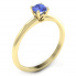 Zaręczynowy pierścionek z tanzanitem żółte złoto - p16365zt - 3