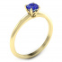 Zaręczynowy pierścionek żółte złoto z szafirem - p16365zszc - 1