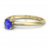 Zaręczynowy pierścionek żółte złoto z szafirem - p16365zszc - 2