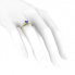 Zaręczynowy pierścionek żółte złoto z szafirem - p16365zszc - 3