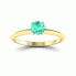 Zaręczynowy pierścionek ze szmaragdem - p16365zbsm - 4