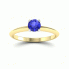 Zaręczynowy pierścionek z szafirem cejlońskim - p16365zbszc - 4