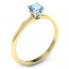 Zaręczynowy pierścionek z topazem - p16365zbtp - 1