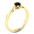 Pierścionek zaręczynowy- czarny diament - p16330zcd - 1